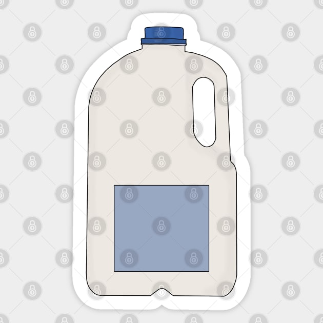 Bottle of milk Sticker by DiegoCarvalho